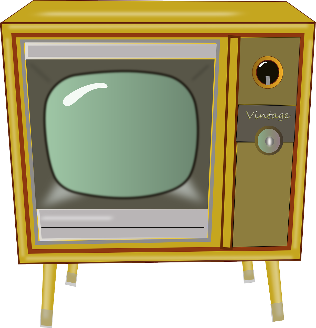 Tv, Televizija, Vintage, Vamzdis Tv, Pramogos, Technologija, Medinis, Nemokama Vektorinė Grafika, Nemokamos Nuotraukos,  Nemokama Licenzija