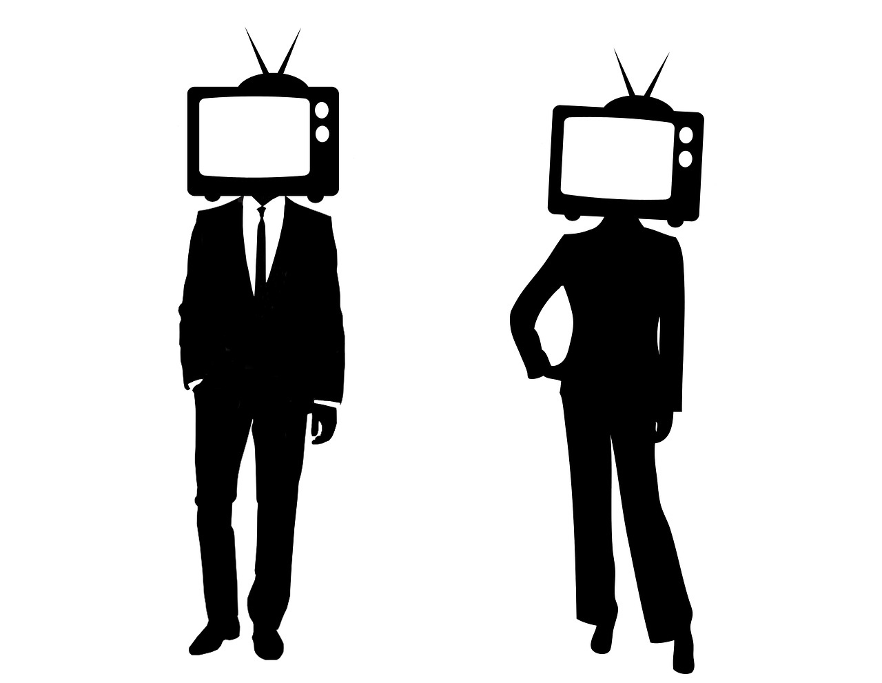 Tv, Galvos, Žmonės, Koncepcija, Žiūrint Televizorių, Įtaka, Mintis, Televizija, Pavojus, Conformism