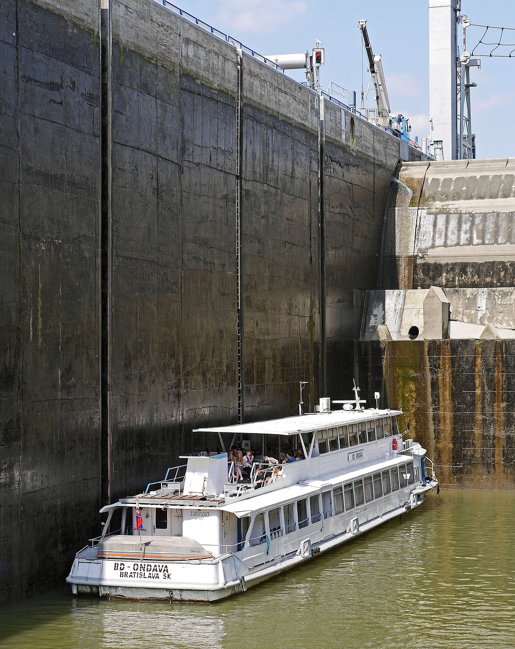 Dvidešimt Metro Spyna,  Spynos Kamera,  Viršutiniai Vartai,  Slovakija,  Gabcikovo,  Danube,  Danube Side Channel,  Transporto Sistema,  Vandenys,  Laivas