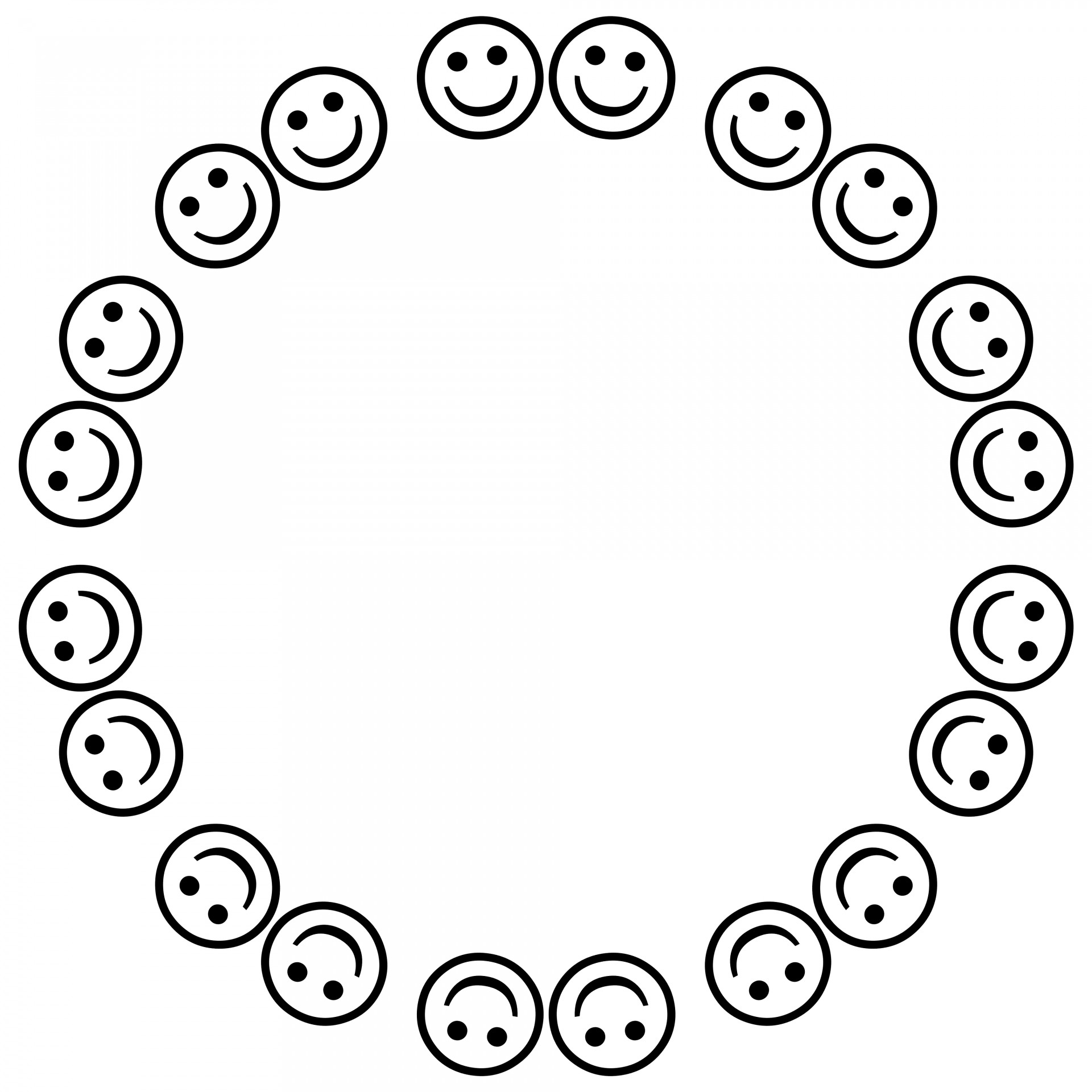 Smiley,  Dvyniai,  Ratas,  Kaleidoskopas,  Simetriškas,  Piešimas,  Juoda,  Balta,  Twin Smiley, Nemokamos Nuotraukos