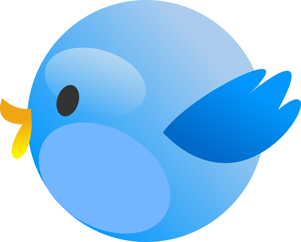 Twitter, Čivināšana, Paukštis, Mielas, Mėlynas, Nemokama Vektorinė Grafika, Nemokamos Nuotraukos,  Nemokama Licenzija