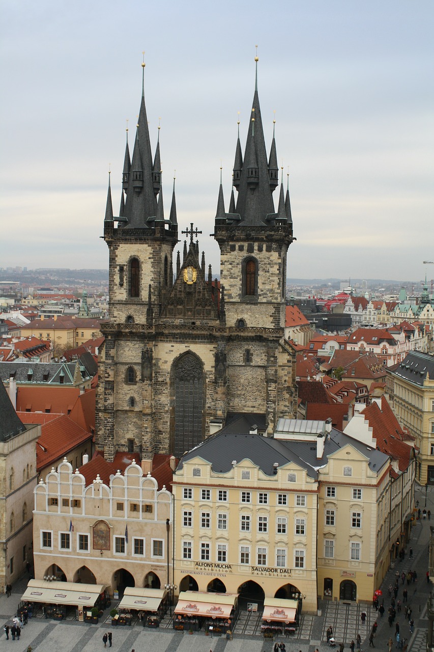 Týn Bažnyčia, Bažnyčia, Bažnyčios Šereliai, Prague, Miestas, Čekų, Nemokamos Nuotraukos,  Nemokama Licenzija