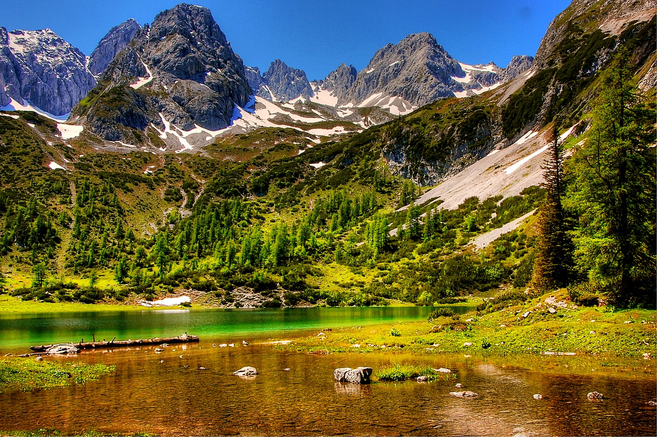 Tyrol, Alpių, Kalnai, Austria, Tirolo Alpės, Gamta, Žygiai, Alm, Dangus, Takas