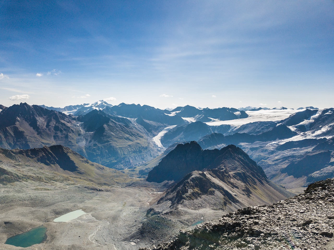 Tyrol, Kalnai, Ledynas, Alpės, Kaunertal, Europa, Turizmas, Alpių, Panorama, Vaizdingas