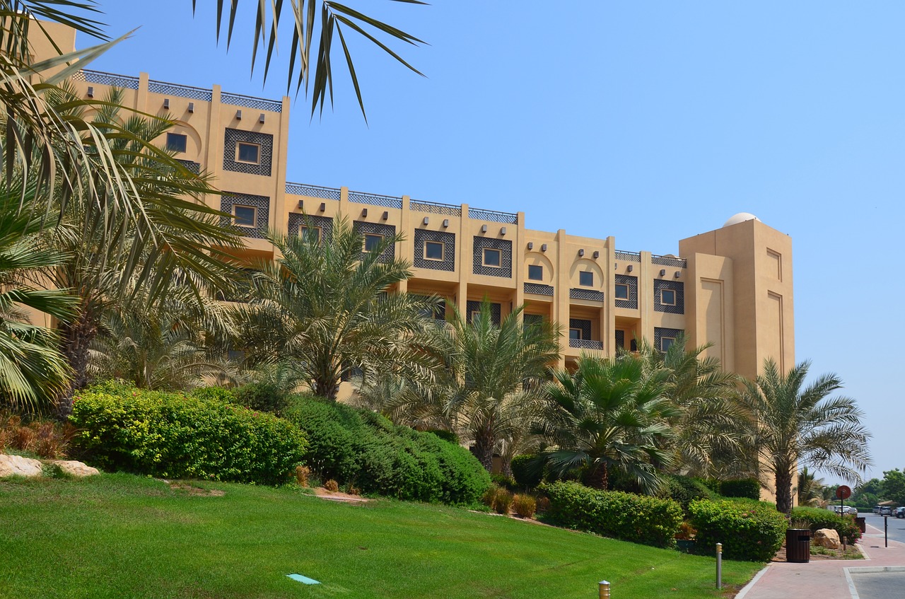 U E E, Arabiškas, Ras Al Khaimah, Hilton Ras Al Khaimah, Viešbutis, Šventė, Palmės, Parkas, Viešbučio Kompleksas, Turizmas