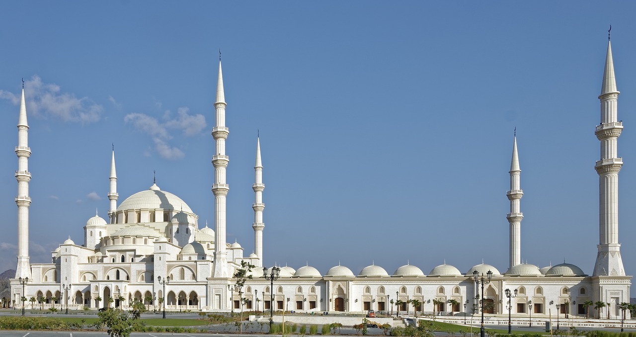 U E E, Fujairah, Didžioji Mečetė, Minaretas, Architektūra, Kelionė, Pastatas, Dangus, Nemokamos Nuotraukos,  Nemokama Licenzija