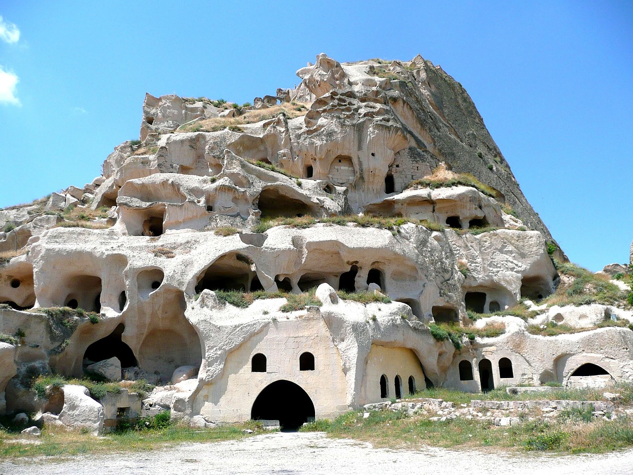 Uchisar, Cappadocia, Turkija, Apgyvendintas, Trogloditas, Nemokamos Nuotraukos,  Nemokama Licenzija