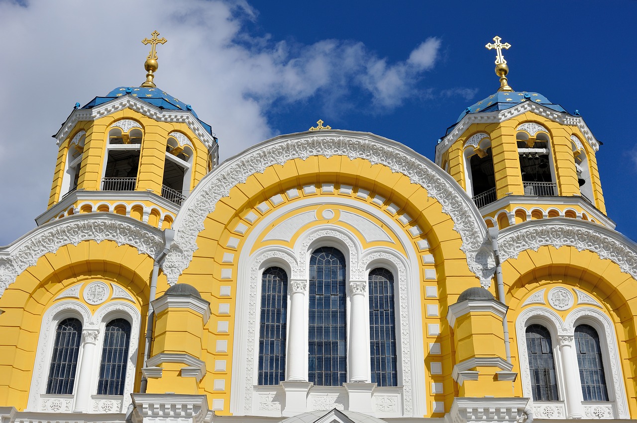 Ukraina, Bažnyčia, Vladimiro Katedra, Katedra, Architektūra, Nemokamos Nuotraukos,  Nemokama Licenzija