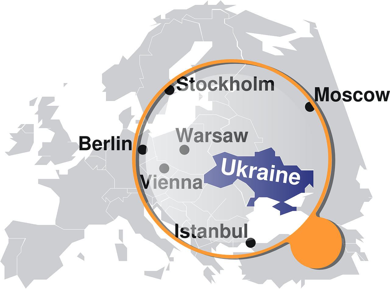 Ukraina, Žemėlapis, Vieta, Šalis, Miestai, Sienos, Geografija, Europa, Rusija, Apylinkes