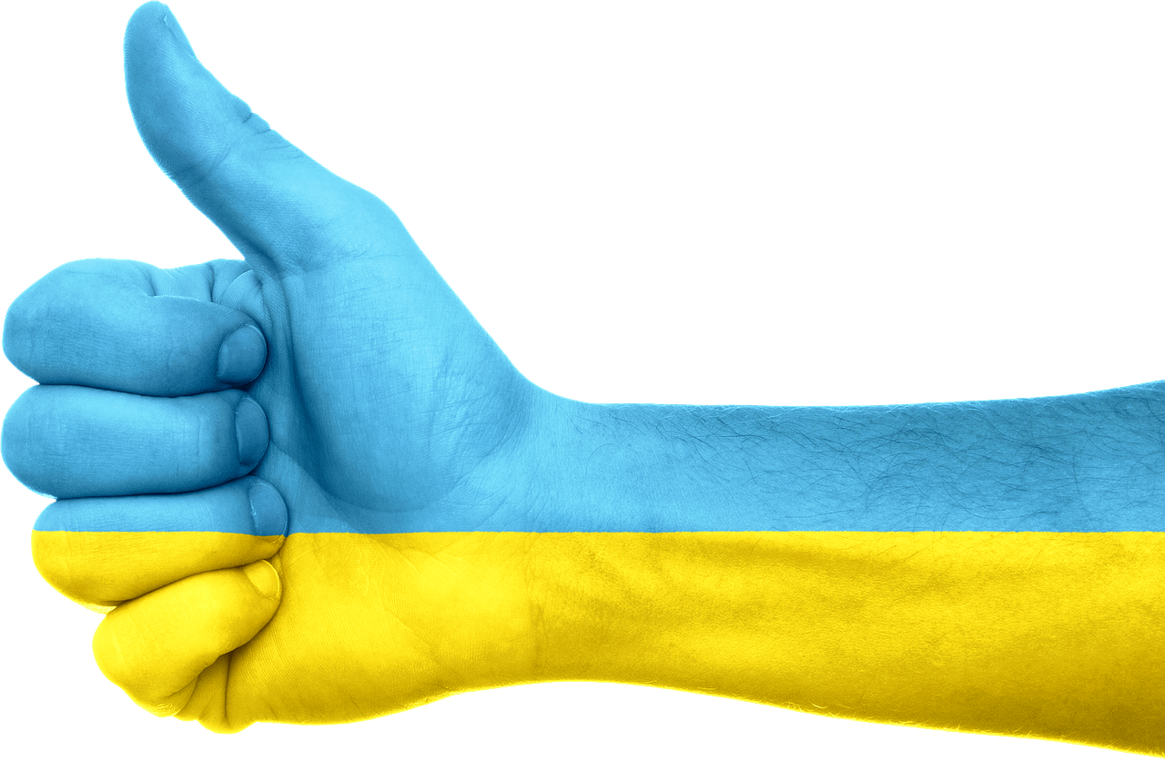 Ukraina, Vėliava, Ranka, Nykščiai Aukštyn, Ženklas, Patriotizmas, Patriotinis, Simbolis, Nemokamos Nuotraukos,  Nemokama Licenzija