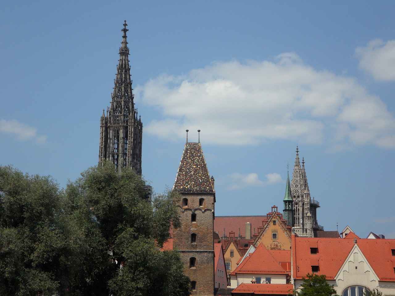 Ulm, Metzgerturm, Münsteris, Ulmi Katedra, Blauzdykis, Struktūros, Ieško Ulio, Um Kalbos Vaizdai, Miesto Panorama, Architektūra