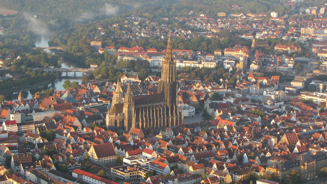 Ulmi Katedra, Ulm, Münsteris, Dom, Bokštas, Pastatas, Oro Vaizdas, Nemokamos Nuotraukos,  Nemokama Licenzija