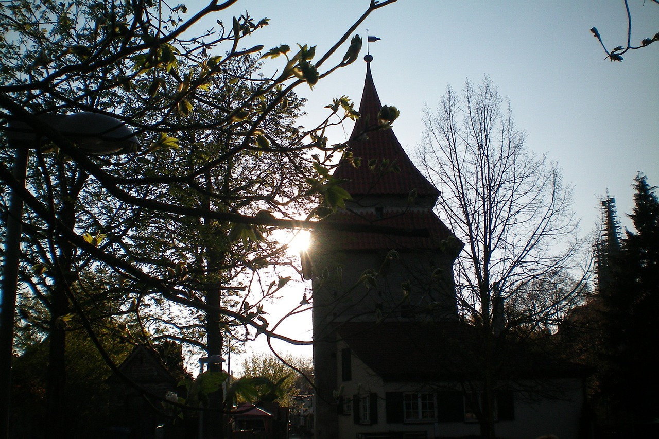 Ulm, Besileidžianti Saulė, Twilight, Bokštas, Nemokamos Nuotraukos,  Nemokama Licenzija