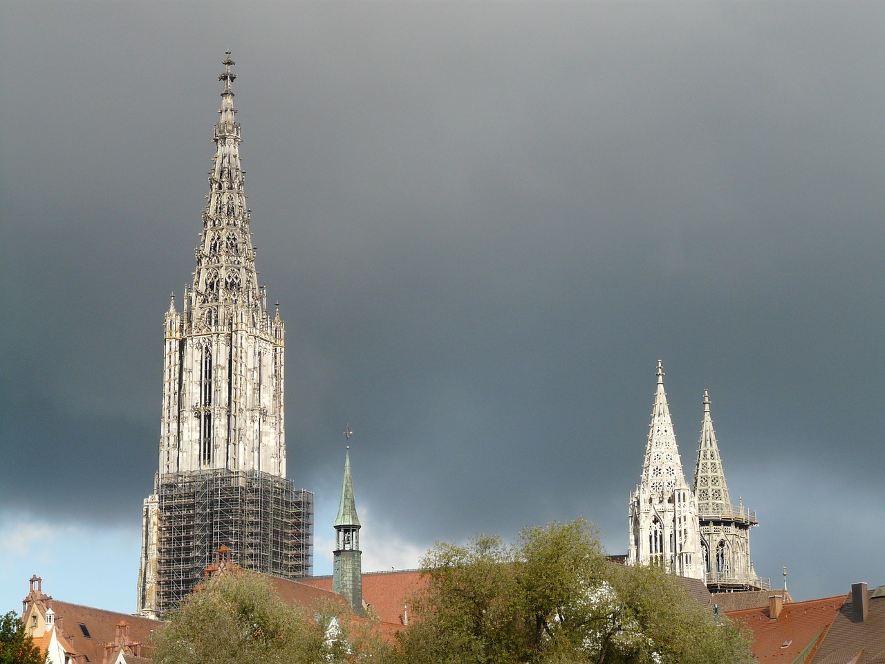 Ulmi Katedra, Pastatas, Münsteris, Ulm, Bažnyčia, Dom, Bokštas, Architektūra, Spire, Aukštas