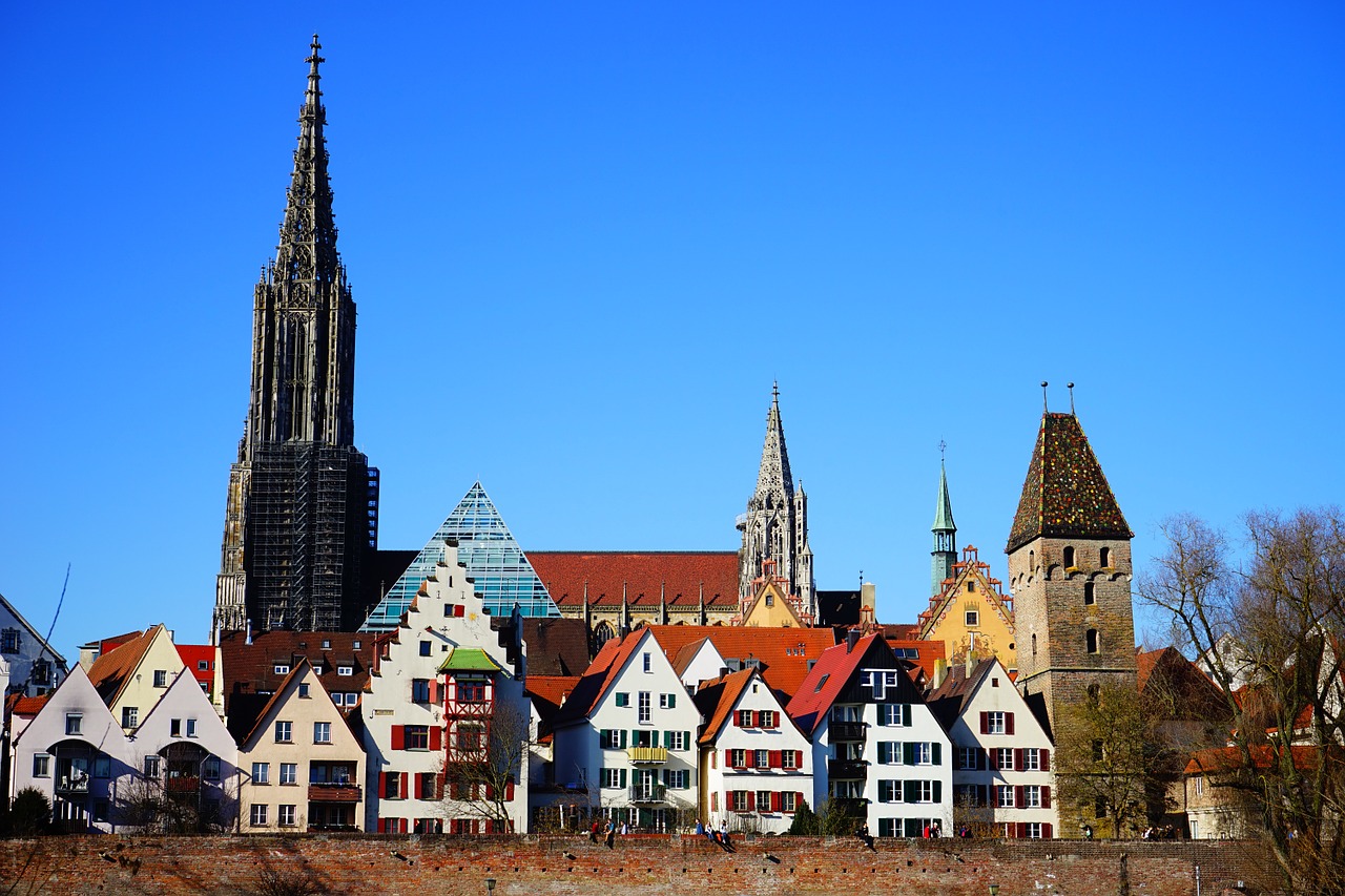 Ulmi Katedra, Ulm, Münsteris, Pastatas, Dom, Miestas, Miesto Vaizdas, Bokštas, Bokštas, Bažnyčia