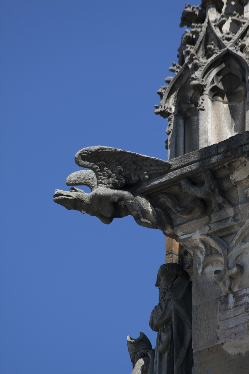 Ukmergė, Münsteris, Architektūra, Pastatas, Bažnyčia, Gargoyle, Grifinas, Figūra, Raptoras, Mitinės Būtybės