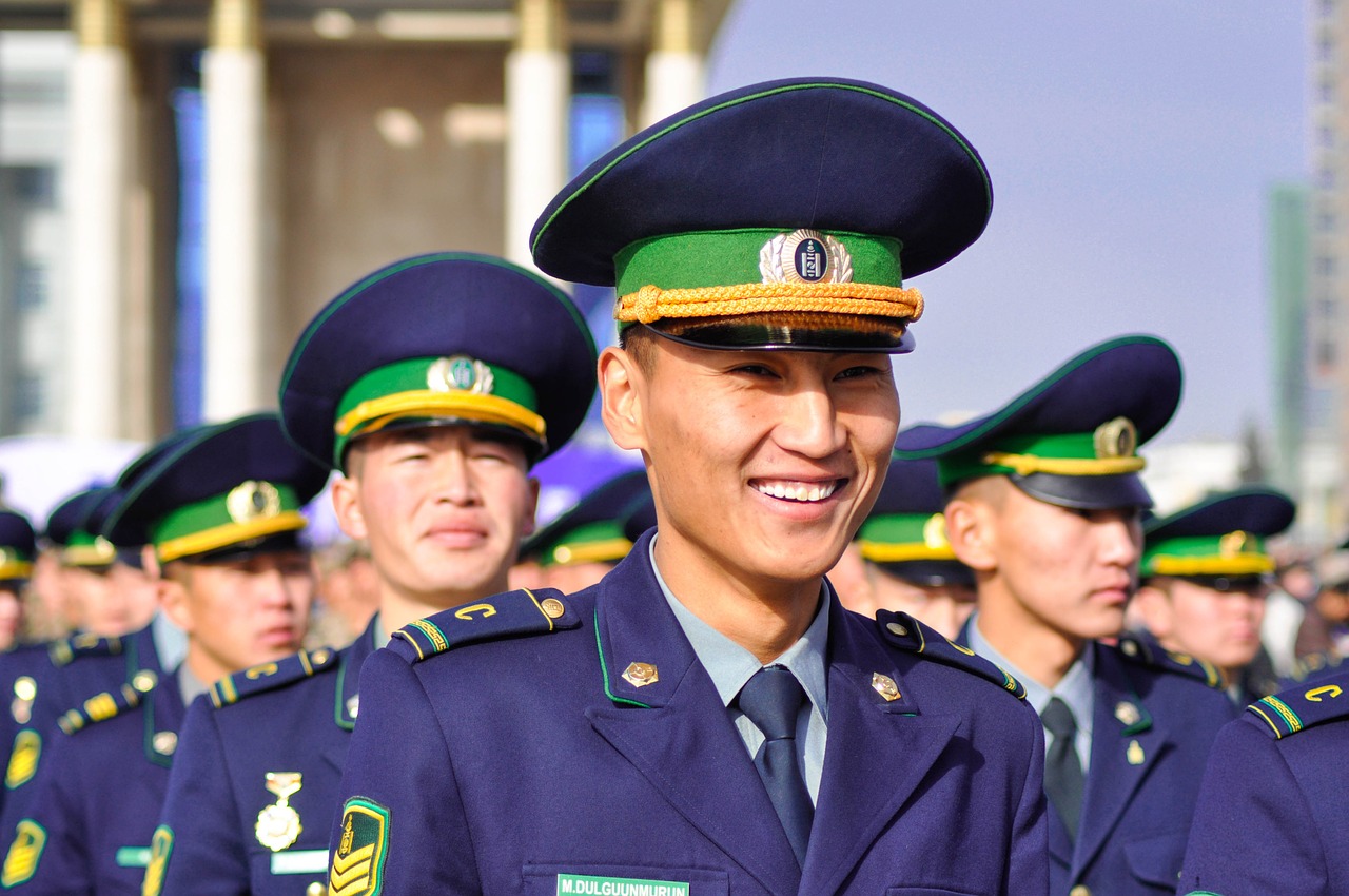 Uniforma, Kariuomenė, Moterys, Pareigūnas, Paradas, Armija, Kareiviai, Jaunas, Specialus, Mongolija