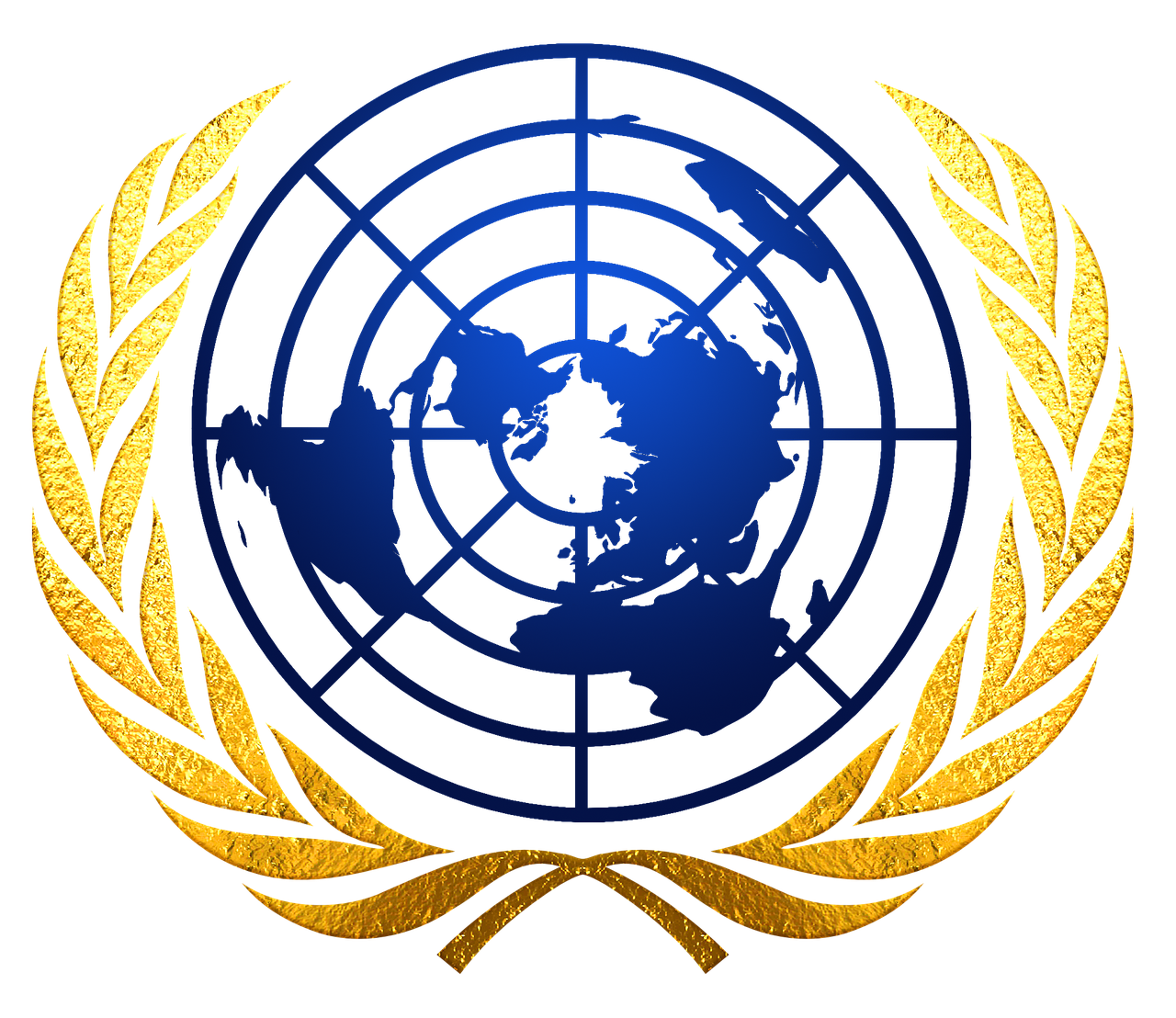 United, Tautos, Logotipas, Organizacija, Gaublys, Žemė, Žemėlapis, Mėlynas, Auksas, Tarptautinis