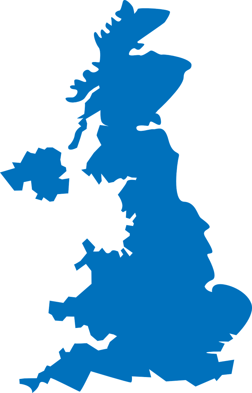 United, Karalystė, Žemėlapis, Puiku, Britanija, Anglija, Airija, Škotija, Žemėlapiai, Nepažymėtas