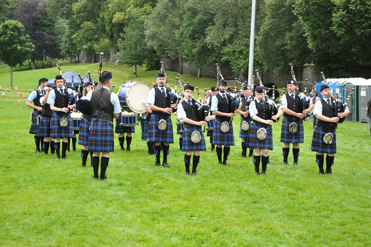 Piper Juostelė, Muzika, Jungtinė Karalystė, Škotija, Aukštumų Ir Salų, Highlands, Maišų Vamzdžiai, Dulkes, Kilt, Škotų