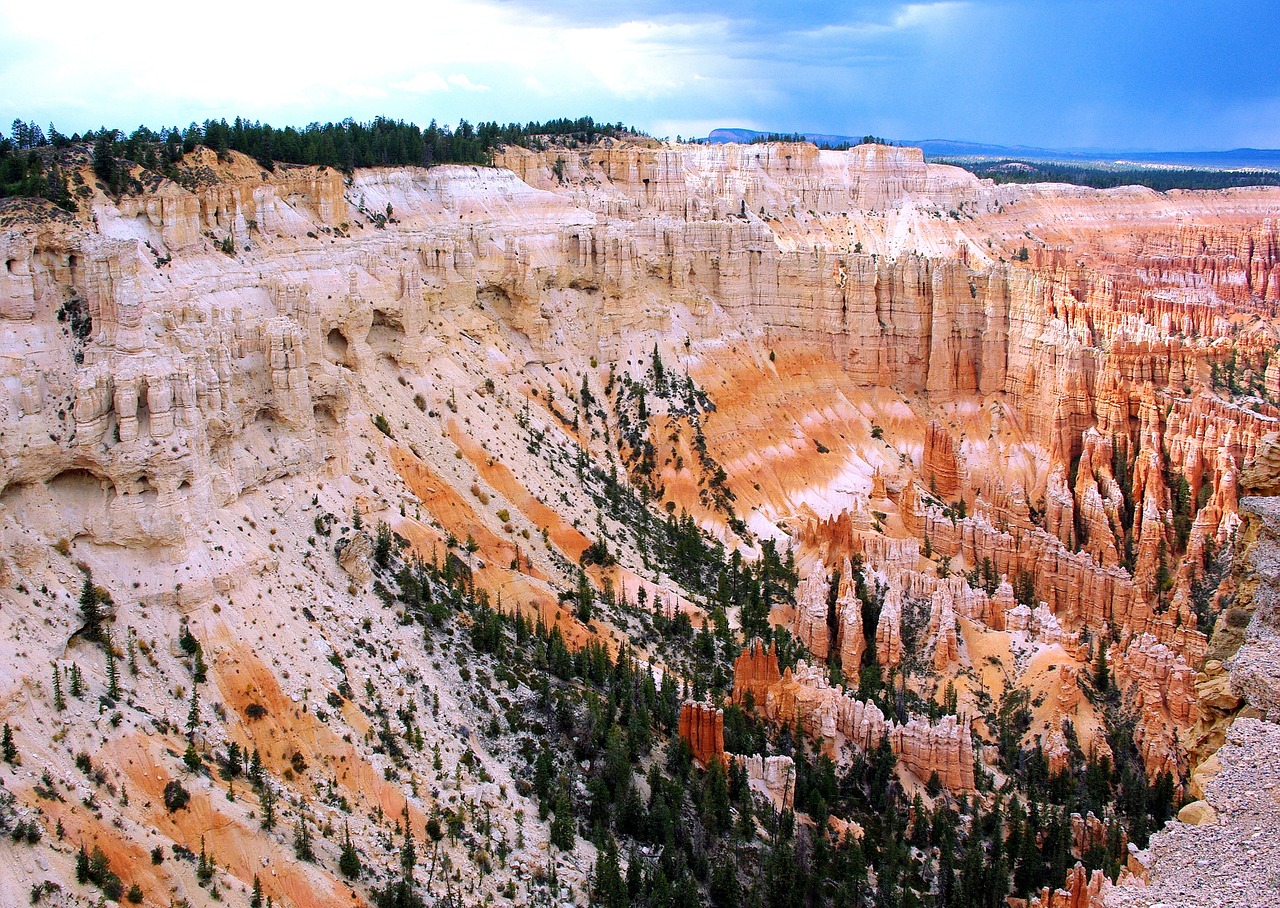 Jungtinės Valstijos, Usa, Bryce Kanjonas, Amerikietis, Kraštovaizdis, Uolos, Panorama, Turistinė Vieta, Didžiulis, Nemokamos Nuotraukos