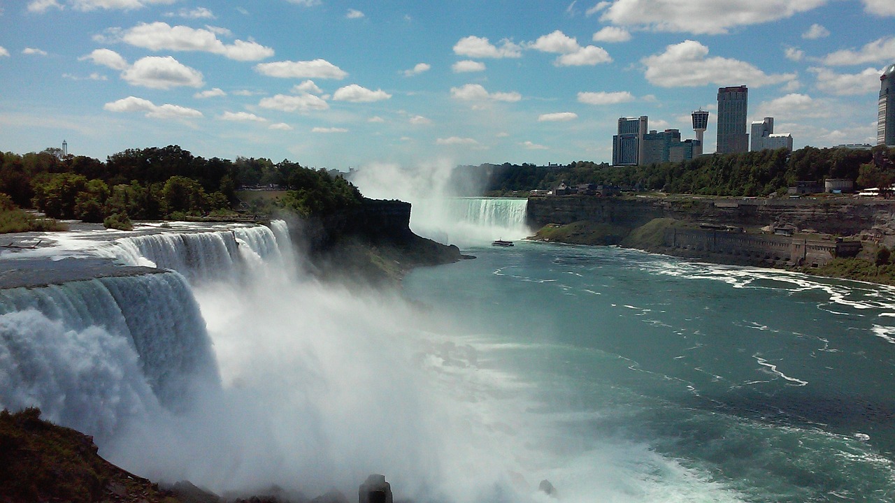 Jungtinės Valstijos, Kanada, Niagaros Krioklys, Kriokliai, Vanduo, Miestas Prie Vandens, Nemokamos Nuotraukos,  Nemokama Licenzija