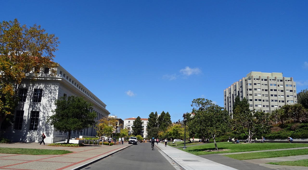 Universitetas, Pastatas, Campus, Kalifornija, Cal, Berkeley, Architektūra, Švietimas, Miestas, Usa