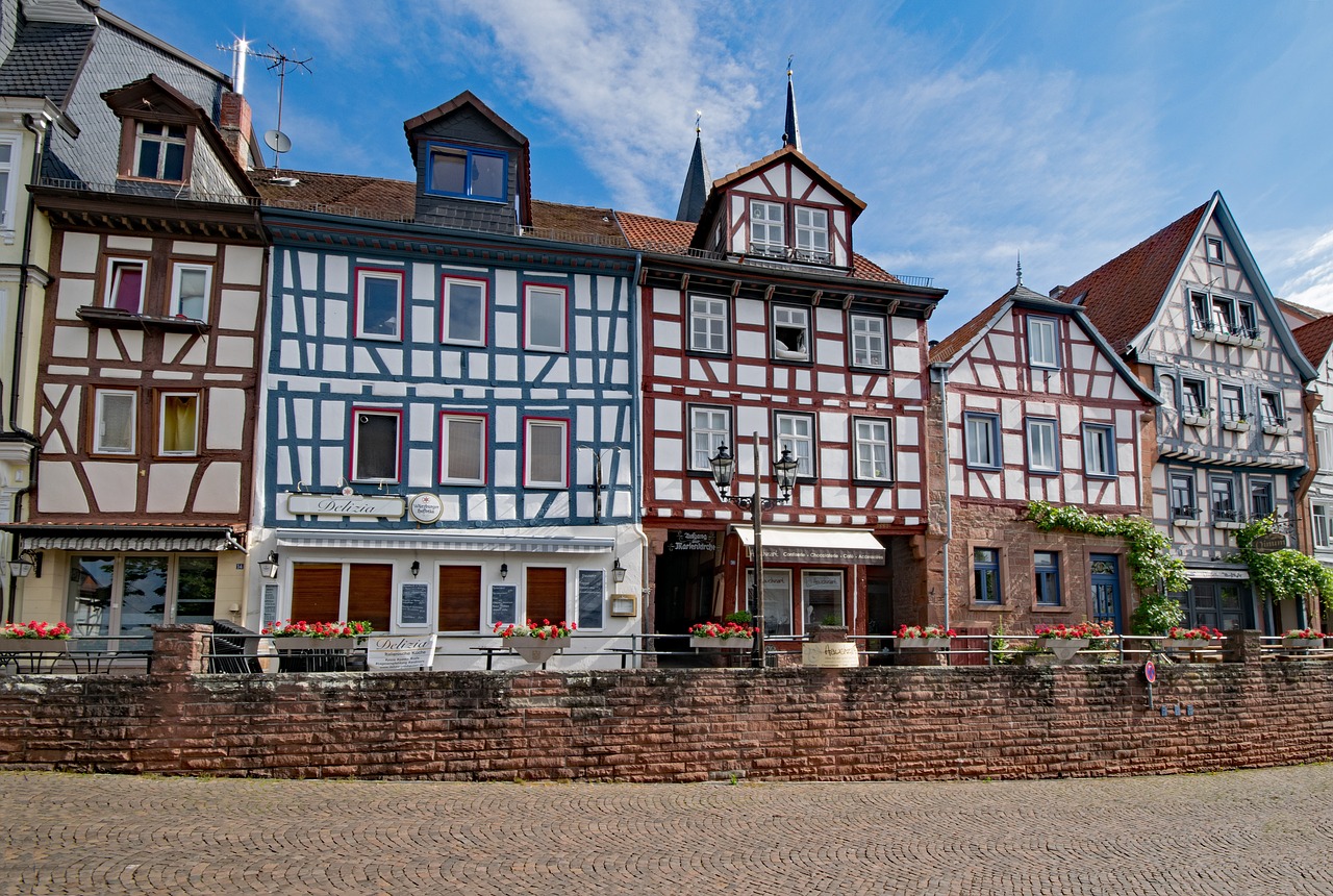 Unterer Marktplatz, Gelnhausen, Hesse, Vokietija, Senas Pastatas, Lankytinos Vietos, Kultūra, Pastatas, Architektūra, Fachwerkhaus