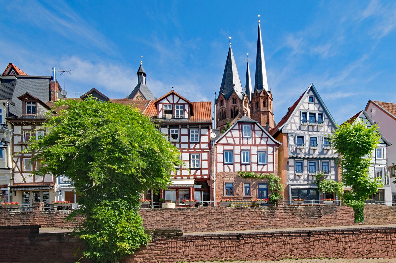 Unterer Marktplatz, Gelnhausen, Hesse, Vokietija, Senas Pastatas, Lankytinos Vietos, Kultūra, Pastatas, Architektūra, Fachwerkhaus