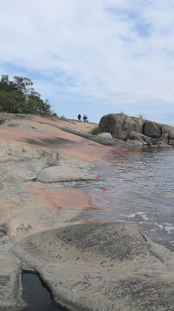 Upsala Apskritis, Archipelagas, Gräsö, Švedija, Uolos, Kalnas, Papludimys, Šiaurinis Pakilimas, Kranto, Peizažai