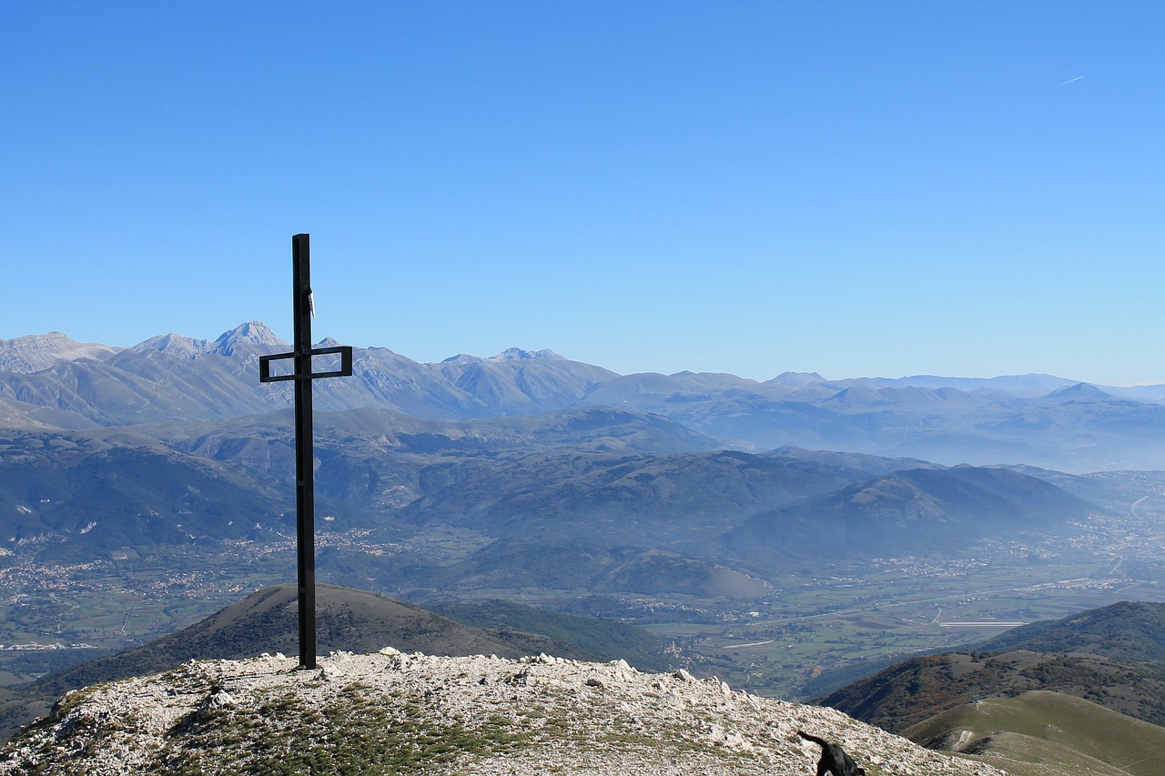 Upstream, Kalnas, Kraštovaizdis, Dangus, Gamta, Kirsti, Ruduo, Abruzzo, Appennino, Italy