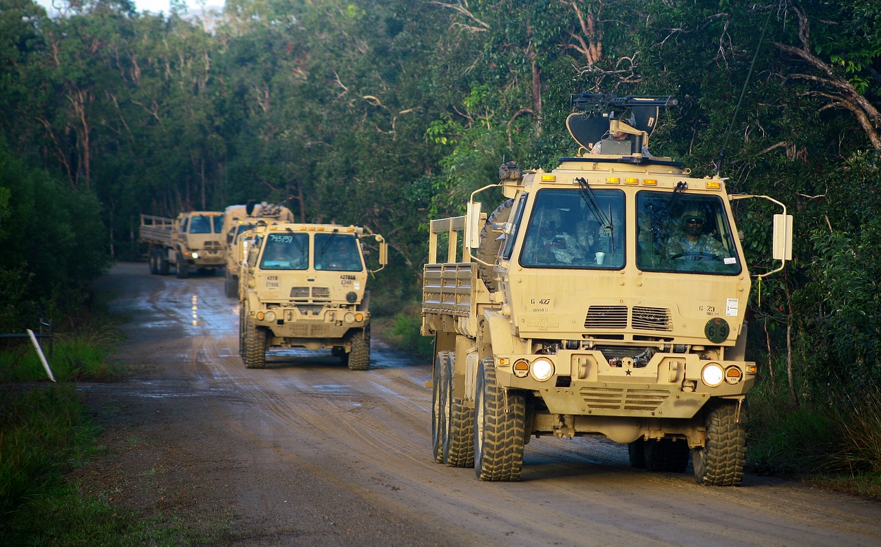 Jav Kariuomenė, Jungtinių Amerikos Valstijų Kariuomenė, Sunkvežimis, Lengvas Sunkvežimis, Judėjimas, Transporto Priemonė, Apkrova, Armija, Šarvuotos, Nemokamos Nuotraukos