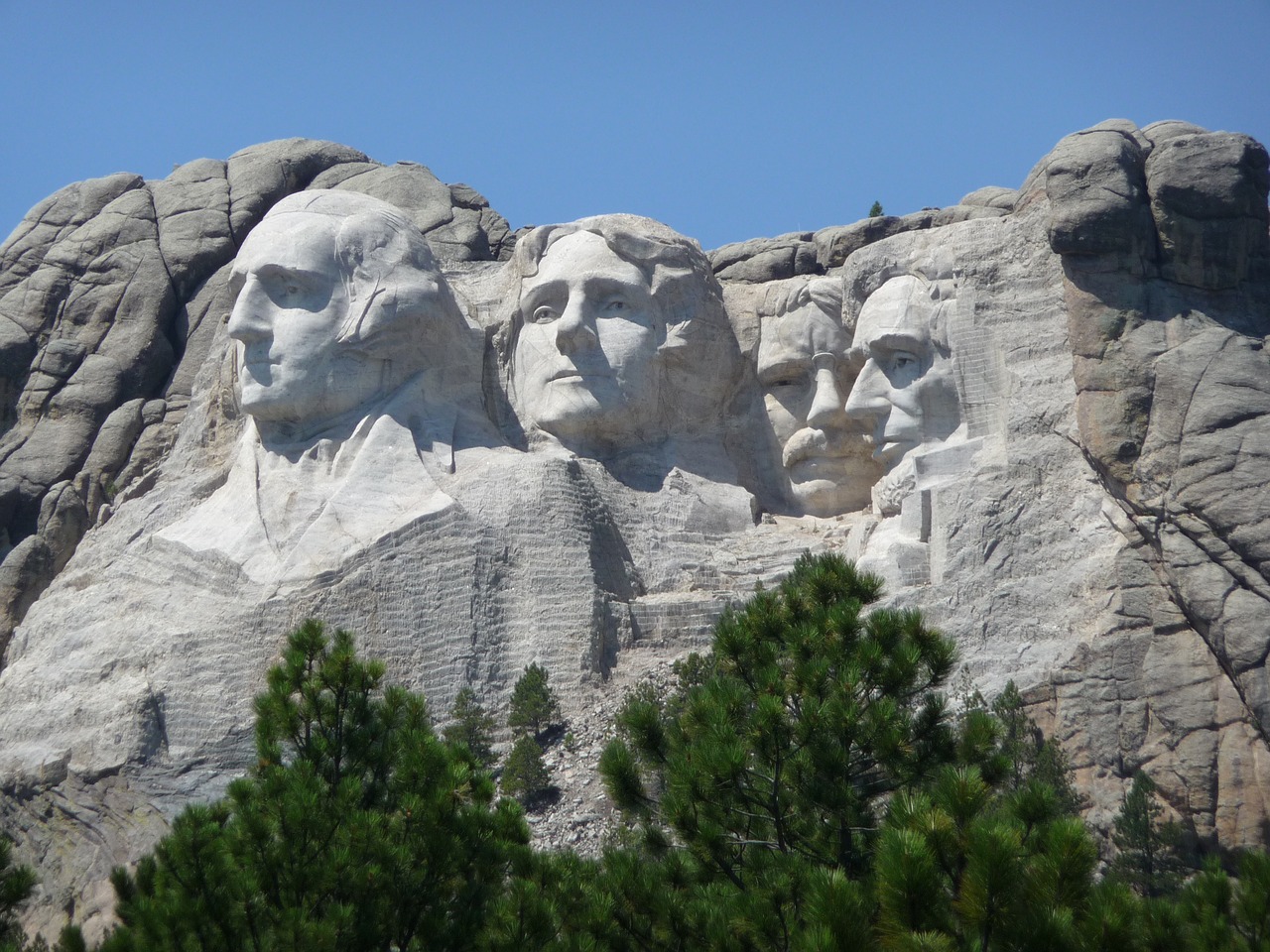 Kalnas, Rushmore, Akmens Drožyba, Pietinė Dakota, Usa, Juodieji Kalnai, Veidai, Keturi, Nacionalinis Memorialas, Nemokamos Nuotraukos