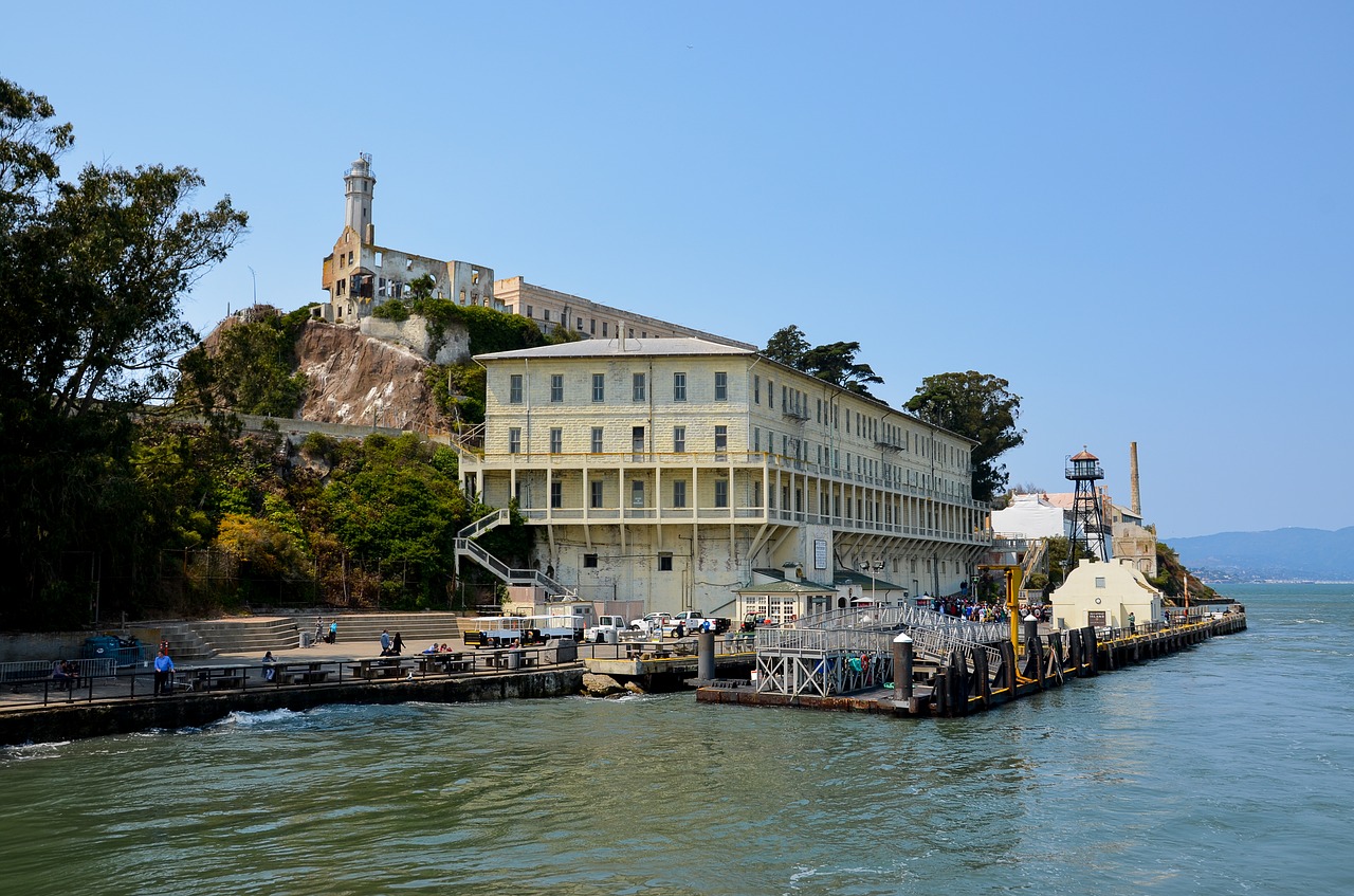 Alcatraz, Usa, Amerikietis, Kalifornija, Kalėjimas, Kalėjimo Sala, Sala, San Franciskas, Istoriškai, San Francisco Bay