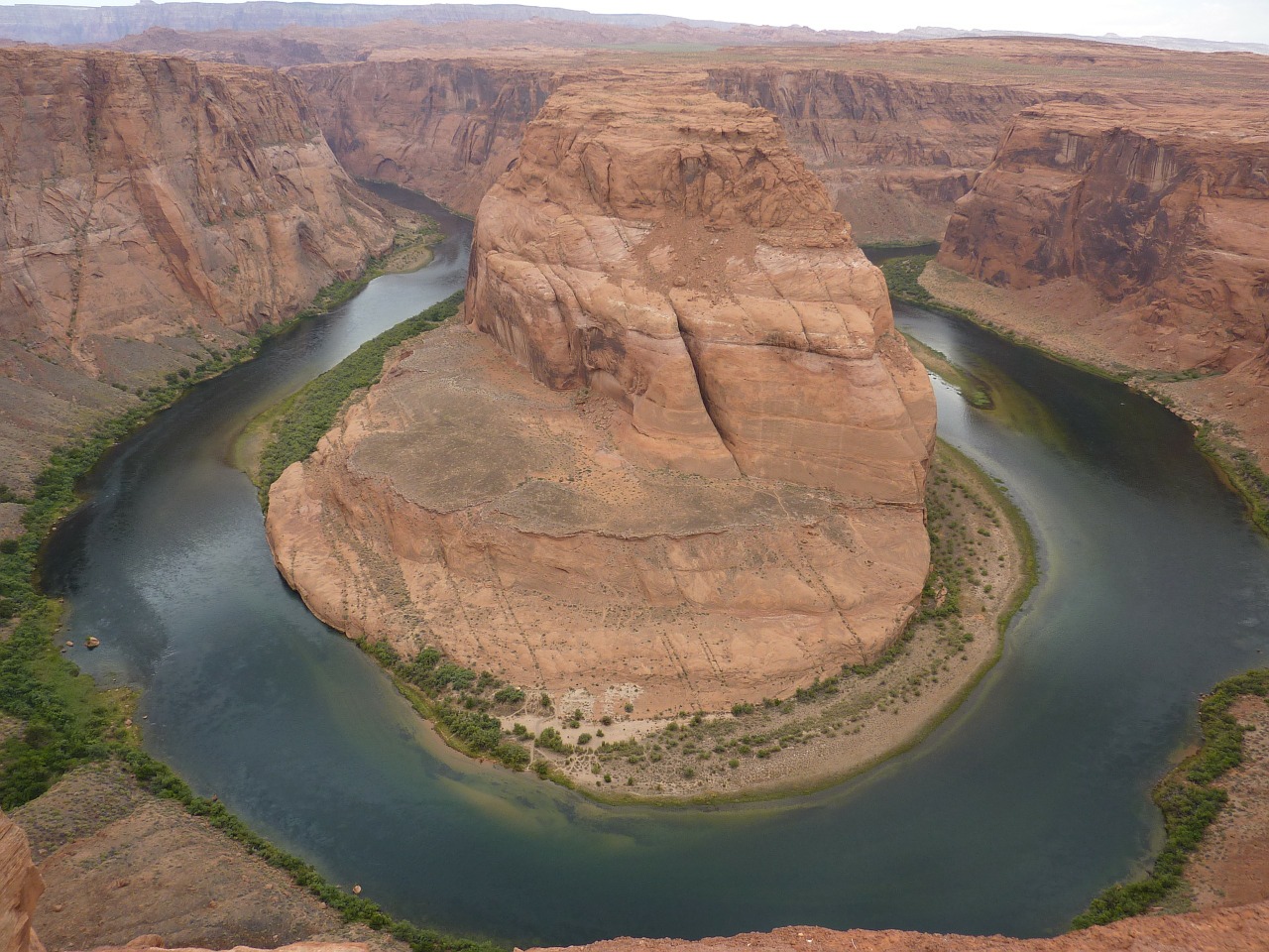 Usa, Pasagos Lenkimas, Puslapis, Arizona, Spalado Upė, Gorge, Dykuma, Sausas, Rokas, Lipti