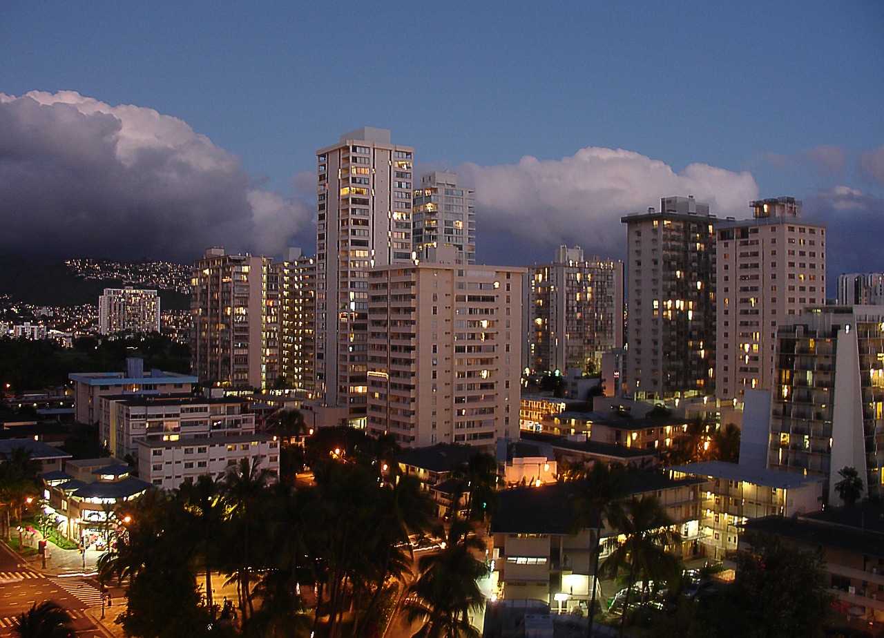 Usa, Hawaii, Honolulu, Papludimys, Waikiki, Diamond Head, Surfer, Banglenčių Sportas, Šventė, Palmės