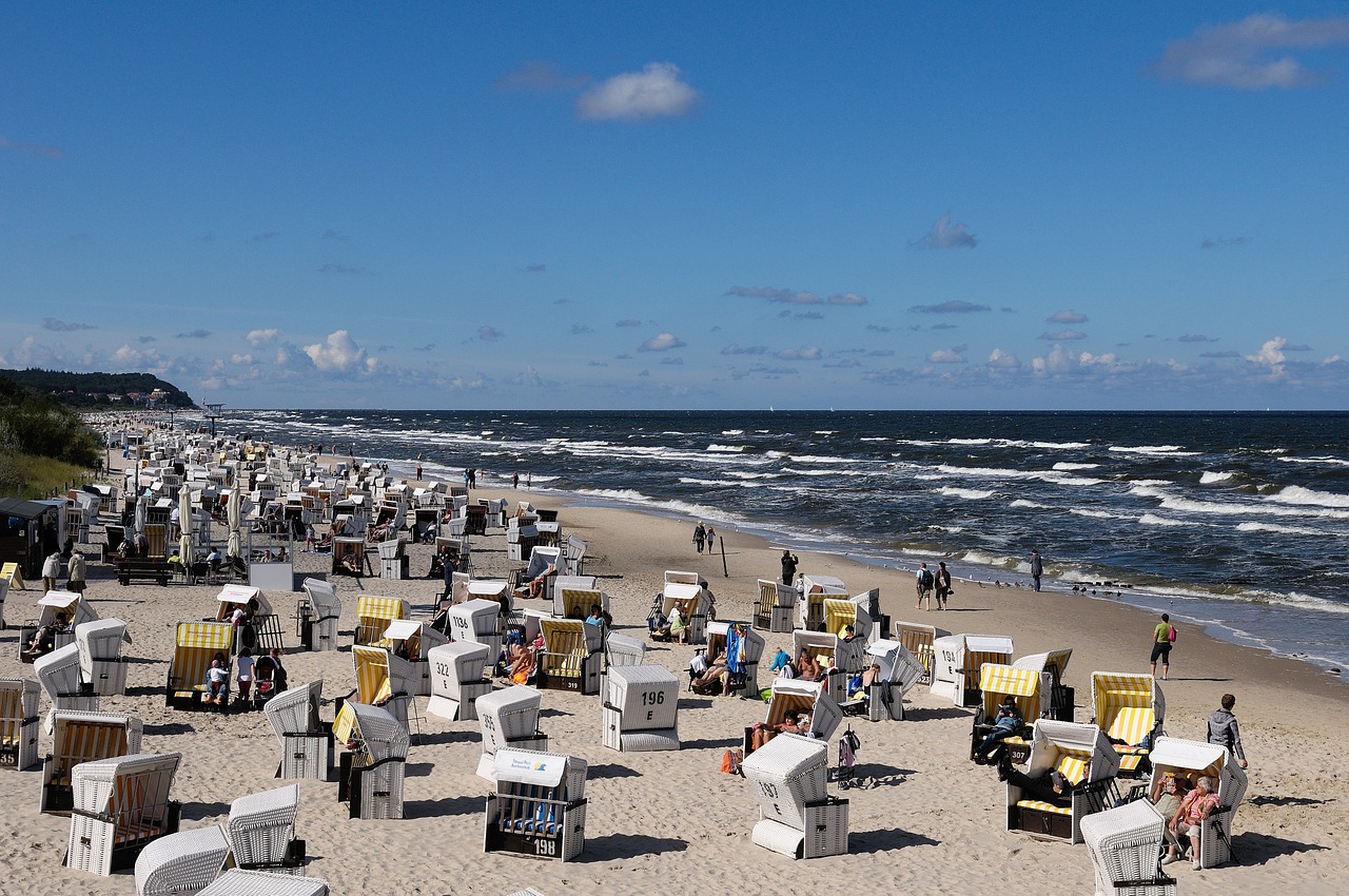 Usedom, Papludimys, Klubai, Baltijos Jūra, Jūra, Turizmas, Smėlis, Vanduo, Nemokamos Nuotraukos,  Nemokama Licenzija