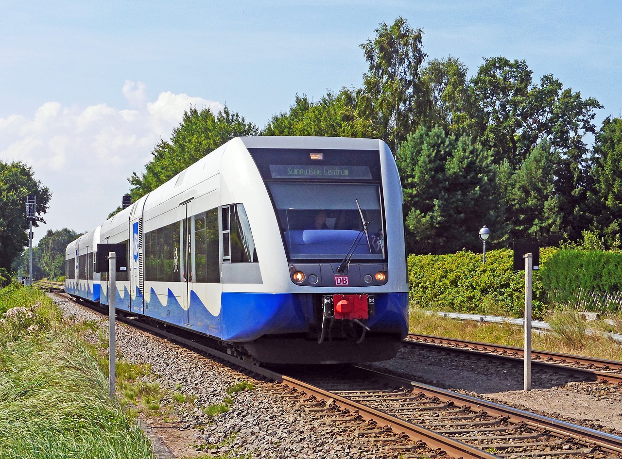 Usedomer Bäderbahn, Dvigubas Vienetas, Dyzelinis Vagonas, Stadler Gtw2-6, Br646, Br 646, Deutsche Bahn, Db, Dbag, Usedom
