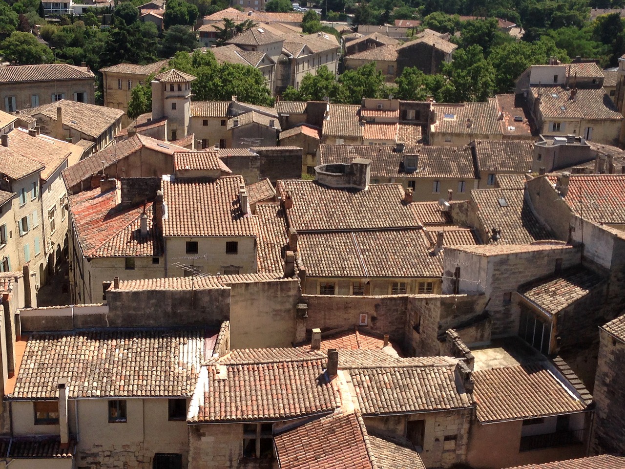 Uzès,  Kaimas,  Stogas,  Stogas,  Pietų France, Nemokamos Nuotraukos,  Nemokama Licenzija