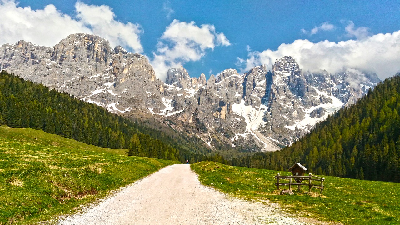 Val Venegia, Trentino Alto Adige, Val Di Fiemme, San Martino Di Castrozza, Dolomitai, Alpės, Kalnas, Pasivaikščiojimas, Kalnų Takai, Panorama