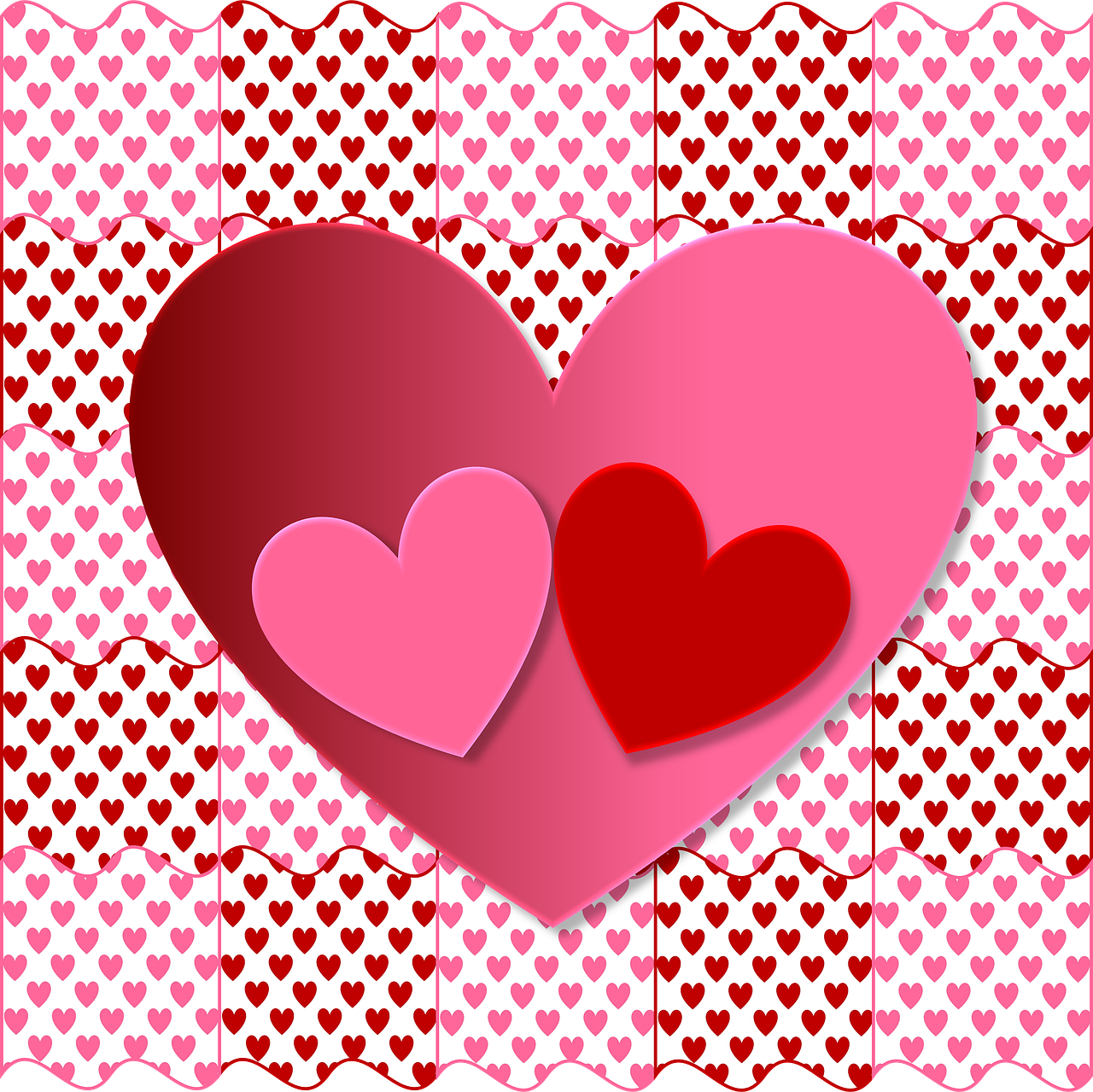 Valentine, Širdis, Meilė, Raudona, Rožinis, Romantiškas, Tapetai, Fonas, Fonas, Dizainas