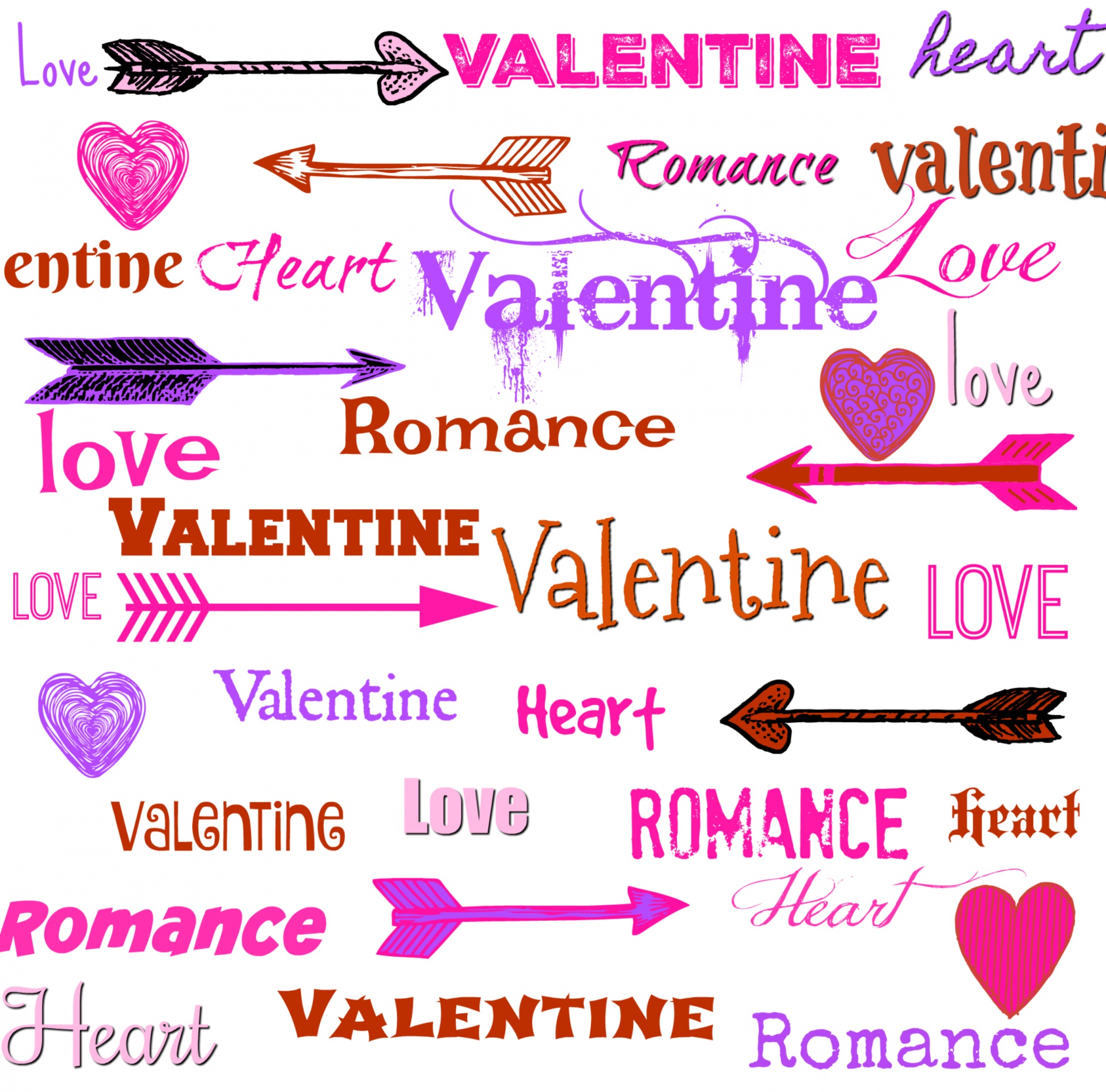 Valentine,  Valentino Diena & Nbsp,  Meilė,  Širdis,  Širdis,  Žodis,  Žodžiai,  Romantika,  Violetinė,  Rodyklė