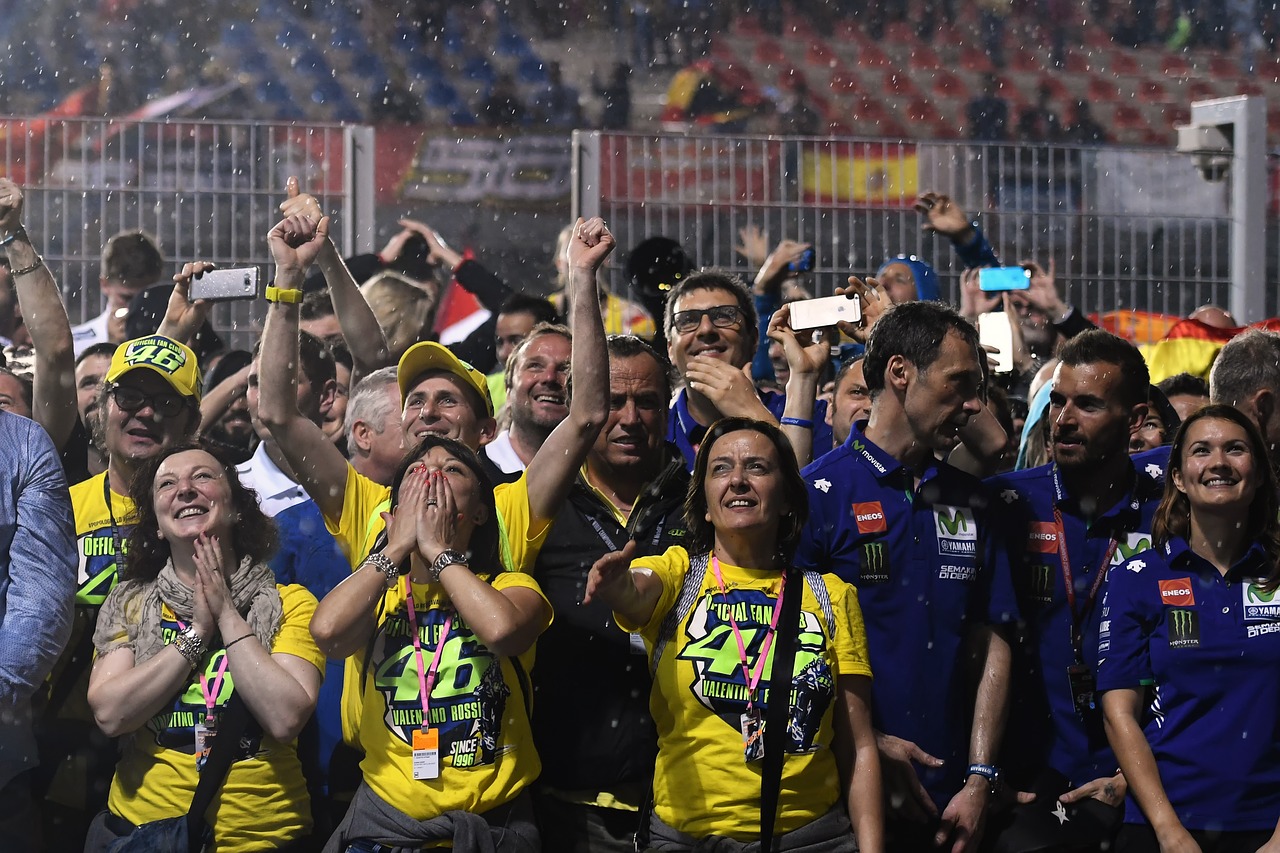 Valentino Rossi, Gerbėjai, Kataras, 2017, Motogp, Rush360Sports, Nemokamos Nuotraukos,  Nemokama Licenzija