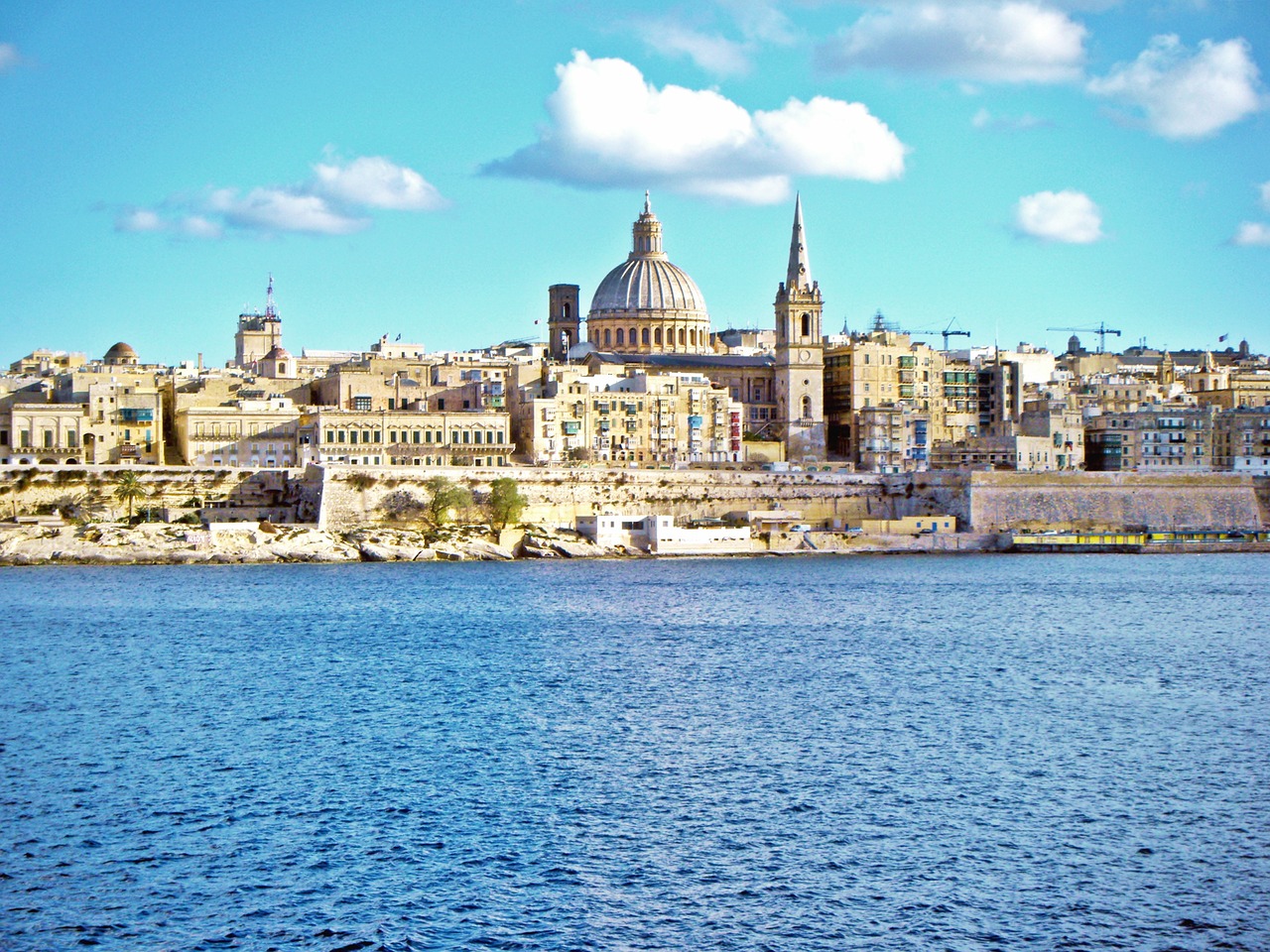 Valeta, Malta, Kapitalas, Miestas, Viduržemio Jūros, Architektūra, Senas, Pastatas, Kelionė, Europa