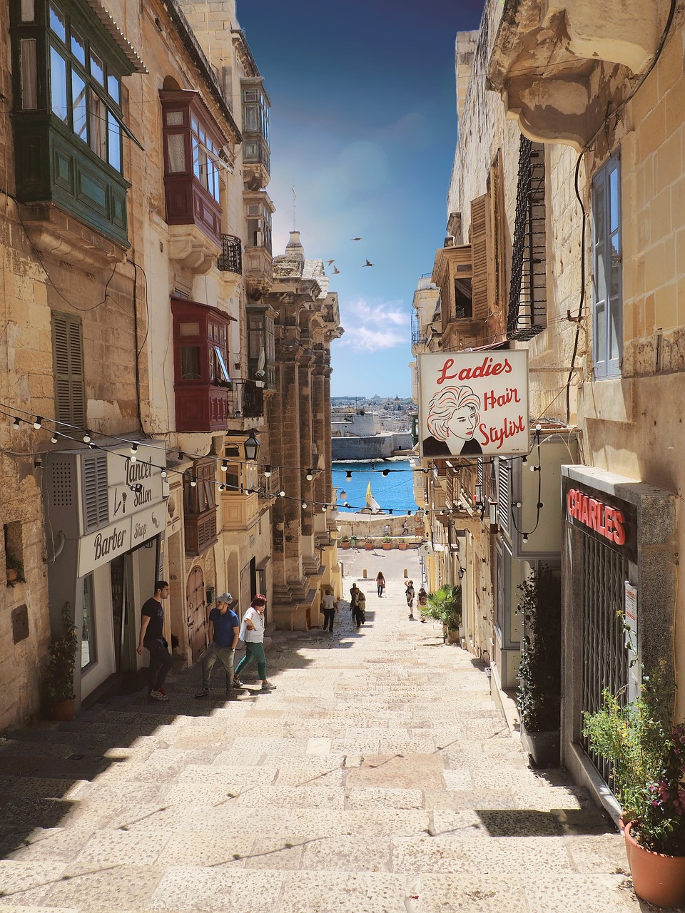 Valeta, Malta, Valletta2018, Maltos Salos, Maltiečių, Tipiškas, Gatvė, Miestas, Architektūra, Siaura