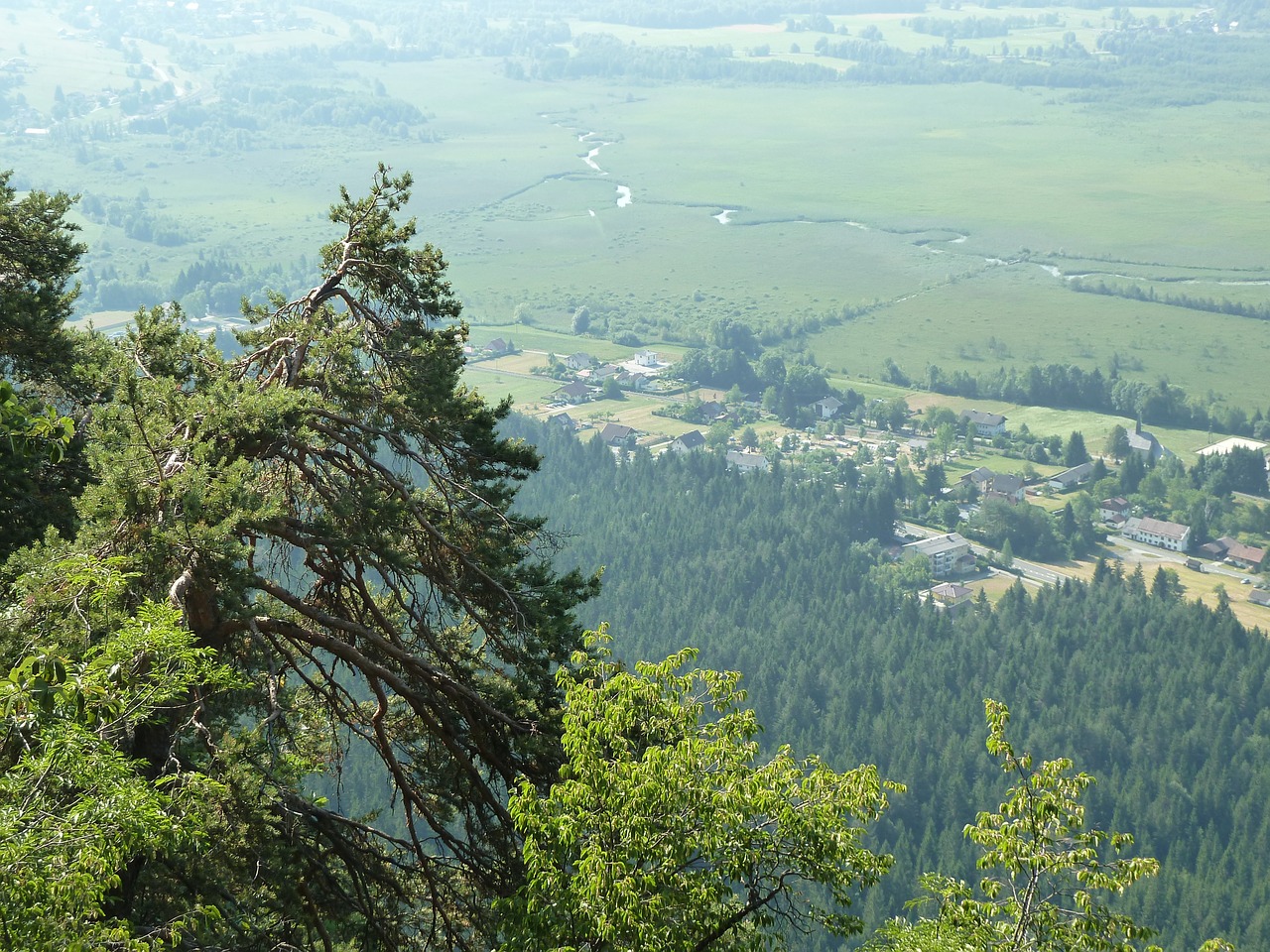 Slėnis, Vaizdas, Laukai, Medžiai, Gail-Upė, Preseggersee, Gailtal, Karintija, Austria, Nemokamos Nuotraukos