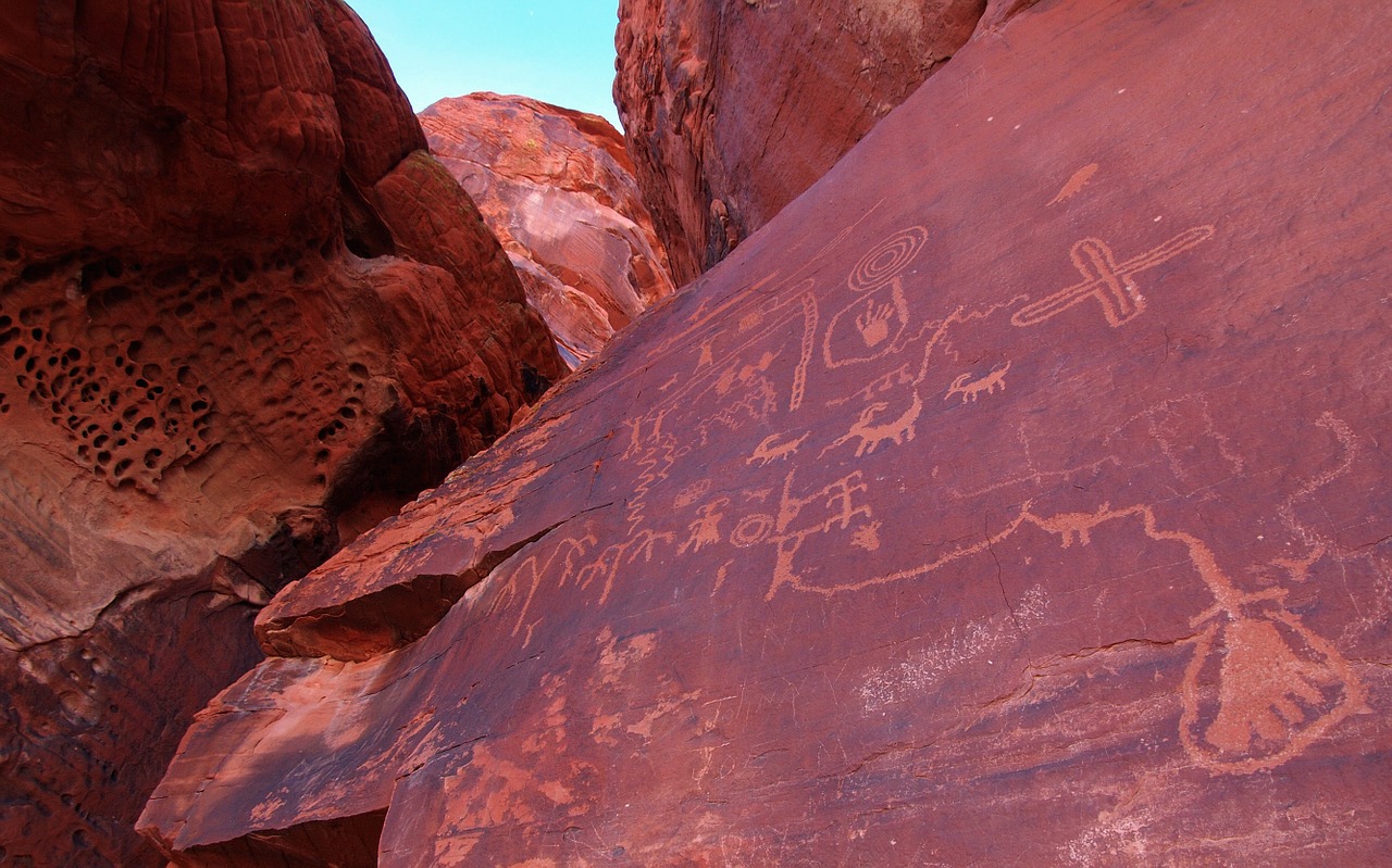 Ugnies Slėnis, Smiltainis, Idaho, Petroglyfai, Simboliai, Indėnas, Raštai, Rieduliai, Akmenys, Dykuma