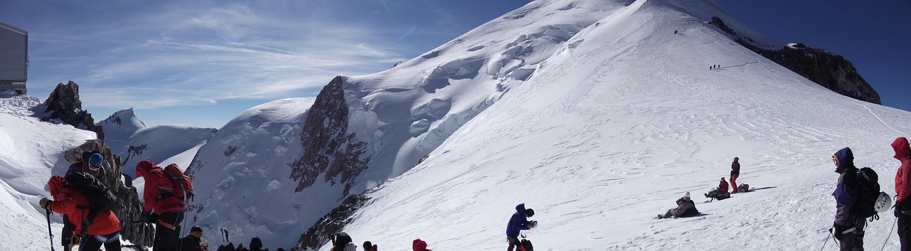 Vallot Shelter, Mont Blanc, Aukštis, Slidinėjimas, Slidinėjimas, Alpės, Kalnas, Sniegas, Blanc, Mont