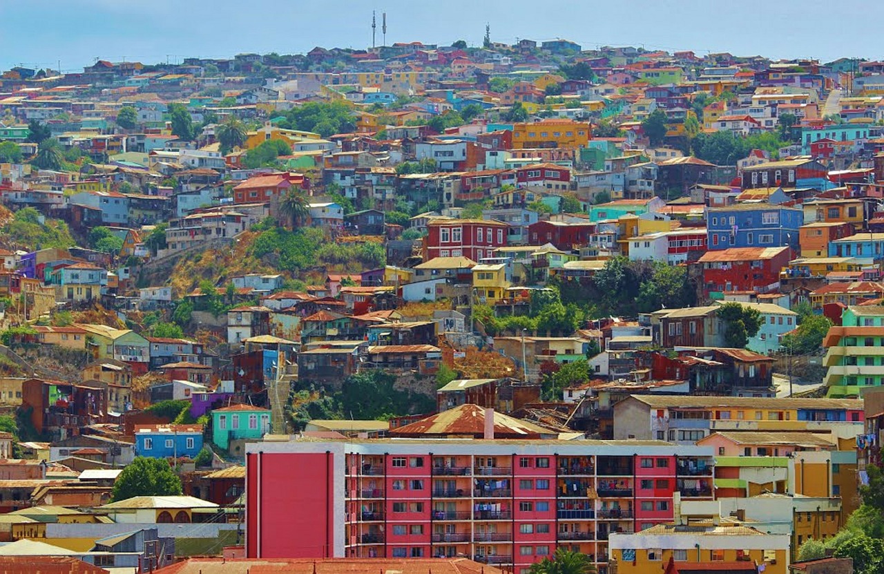 Valparaiso, Kaimas, Miestas, Čile, Pietų Amerika, Kraštovaizdis, Miesto Panorama, Kalnas, Architektūra, Miesto