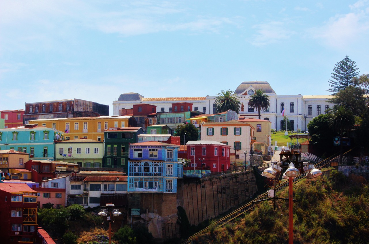 Valparaiso, Architektūra, Pietų Amerika, Kraštovaizdis, Miesto Panorama, Valparaíso, Spalvinga, Miestas, Miesto, Vasara
